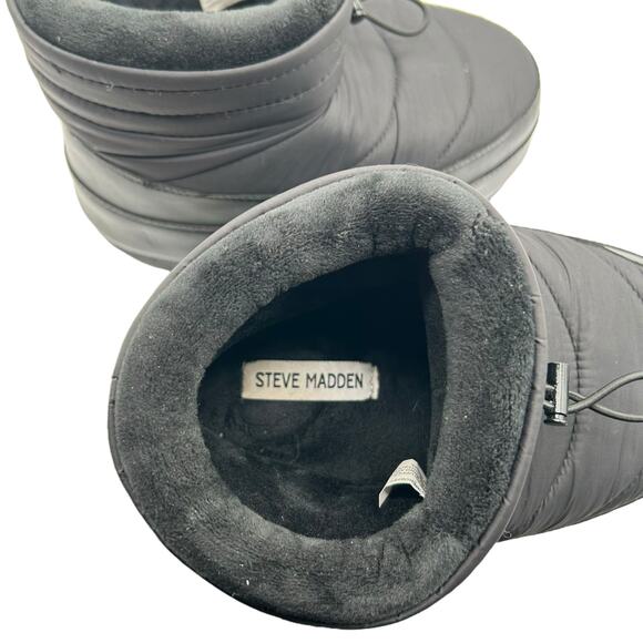 Steve Madden Women's Black Mercy Ankle Boot Size 9.5 (Measured) - Picture 11 of 12